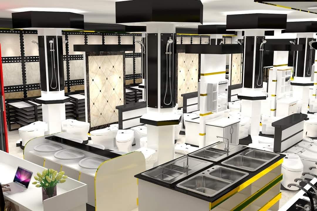 Showroom gạch ốp lát đẹp 2021