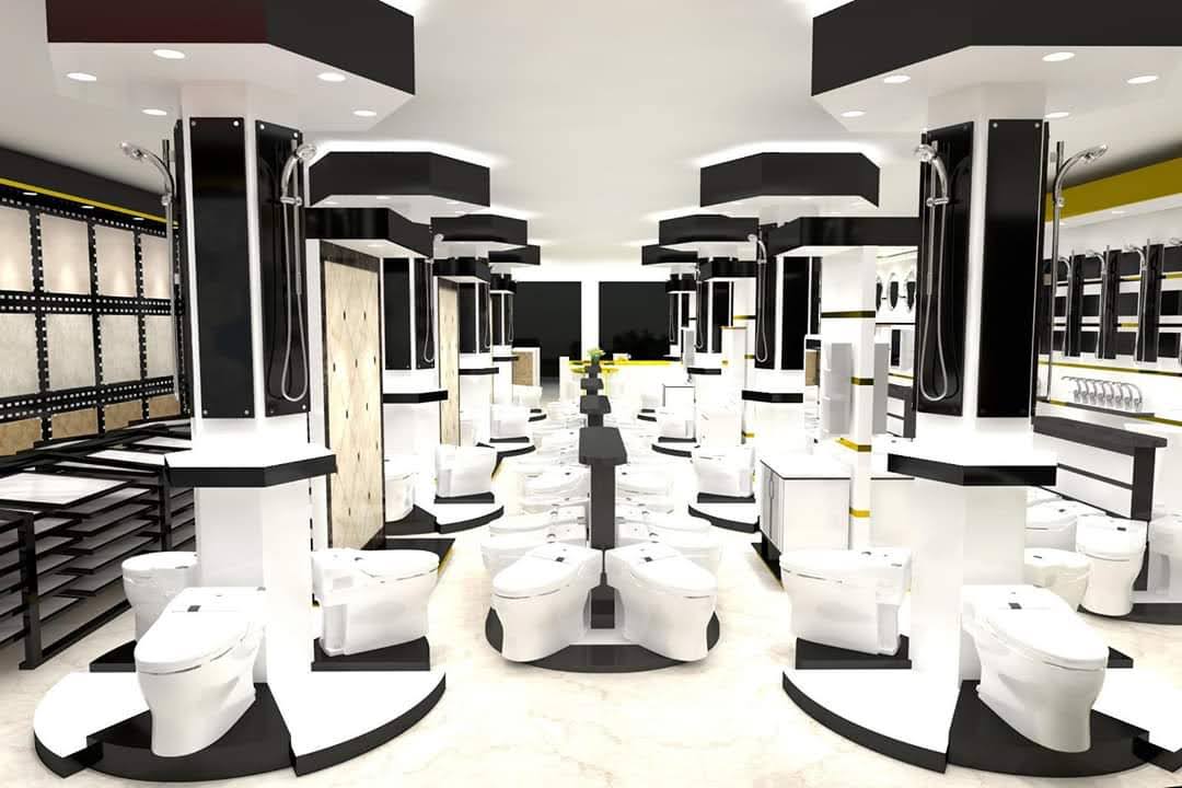 Showroom gạch ốp lát đẹp 2021