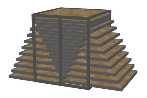 kệ gạch ngăn kéo